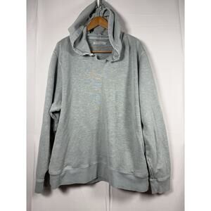 Outerknown Men’s XXL Hemp Organic Cotton Hoodie Washed Blue Gray Raw Neck